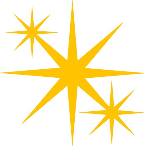 Yellow Sparkle Twinkling Star Icon 12509249 Png