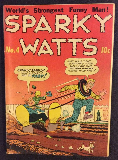 Sparky Watts 4 Comic Book Golden Age 1944 Boody Rogers 10 Cent Origin Story Ebay