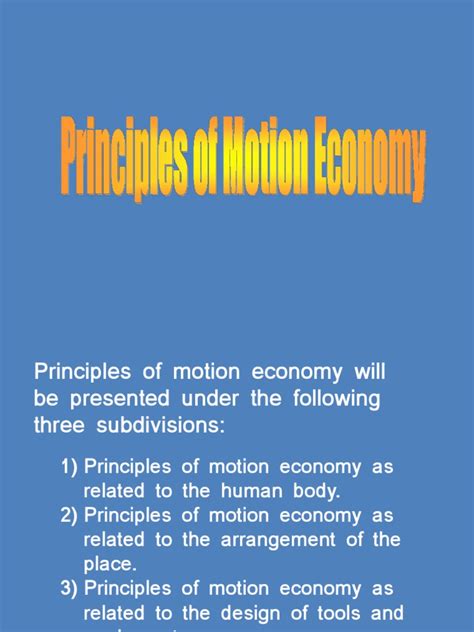Principles Of Motion Economy Lighting Screw