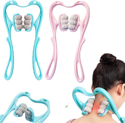 Vitadeluxe Neck And Body Massager Tension Relief Rollerneck Rollerneck And