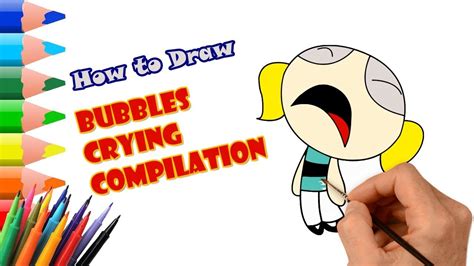 Bubbles Crying Compilation Powerpuff Girls Color Swap Draw For