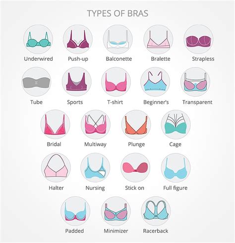 A Buying Guide For Types Of Bras Daily Infographic
