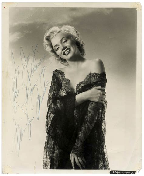 Lot Detail Gorgeous Marilyn Monroe Signed Photo Measuring X