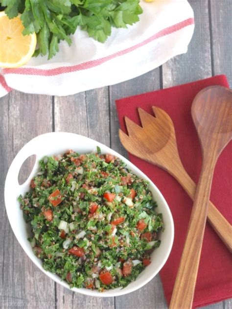Super Nutritious Kale And Quinoa Tabouli Salad Story Two Healthy Kitchens
