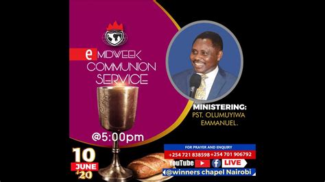 Winners Chapel Nairobi E Midweek Service 10th June 2020 Youtube