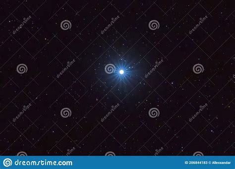 Sirius Brightest Star On Night Sky Sirius Star Stock Image Image Of