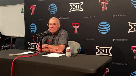 Texas Tech Coach Joey Mcguire Discusses Tyler Shoughs Injury Being