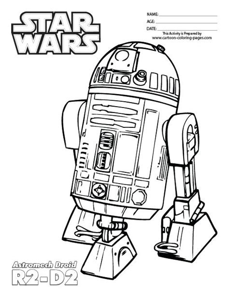 R2d2 And C3po Coloring Pages At Free Printable