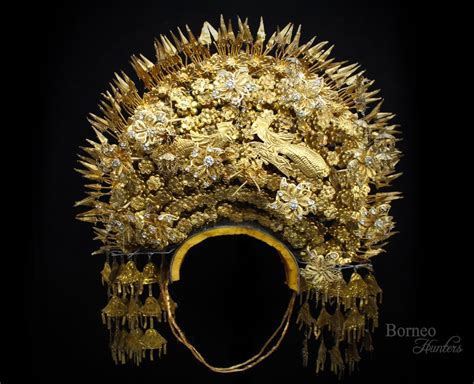 Vintage Antique Bridal Crown Headdress Sumatran Indonesia Ceremonial