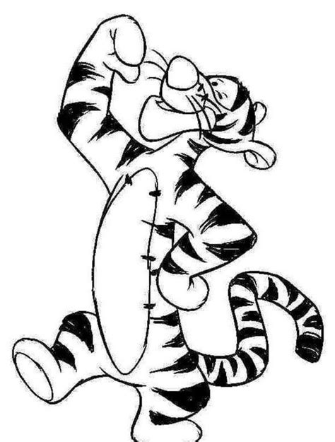 A coloring page full of imagination. Tigger From Winnie The Pooh Coloring Pages - Coloring Home