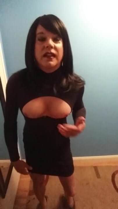 Sexy Stephanie Cd Cumming In Black Dress Xhamster