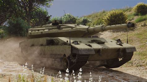 Merkava Mkiv Israeli Mbt Custom Weapons Add On Gta5