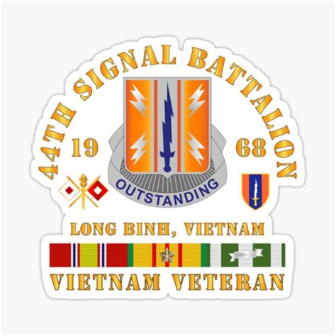 44th Signal Bn 1st Signal Bde W Vn Svc Wo Rank Sticker For Sale By