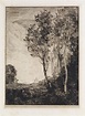 JEAN-BAPTISTE-CAMILLE COROT Two etchings. | Wood engraving, Landscape ...