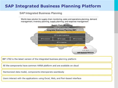 Sap Integrated Business Planning