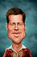 Brad Pitt | Caricaturas de famosos, Caricaturas, Famosos