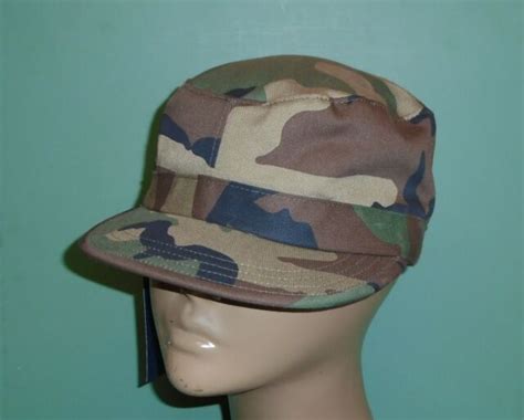 Propper Army Woodland Bdu Camouflage Patrol Cap Hat Size Medium Ebay