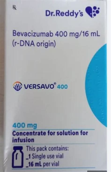 Dr Reddys Laboratories Ltd Versavo Bevacizumab 400 Mg Infusion