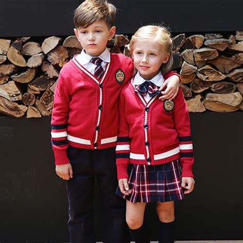 Cheap Price Pure Color Knitted School Uniform Manufacturers
