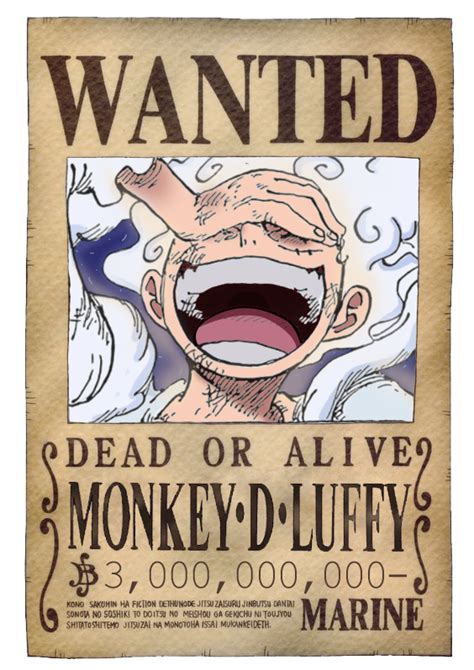 One Piece New Bounty Bounty Poster Luffy By Dumdum Art On Deviantart