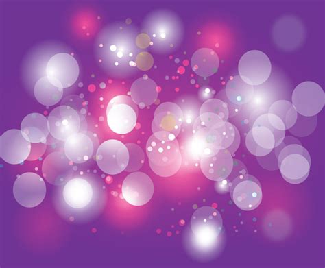 Free Vectors Shiny Bokeh Bubbles Over Purple Background Gweb Stock