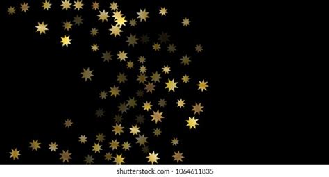 Abstract Star Confetti Falling Starry Background Stock Vector Royalty