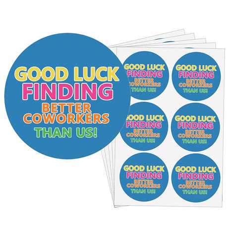 Buy Top label Farewell Party Stickers,Coworker Leaving Labels,We Will