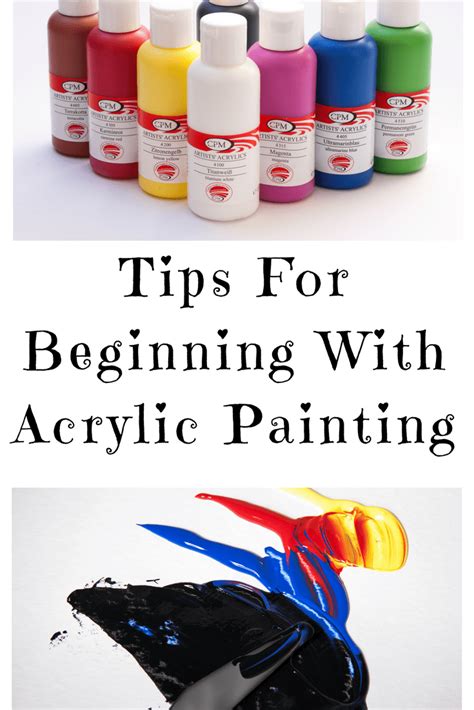 Tips For Beginning With Acrylic Painting Acrylic Painting Tips Simple Acrylic Paintings