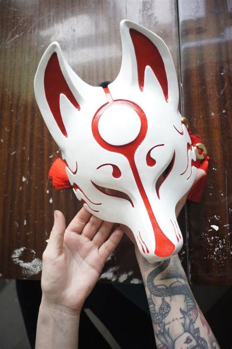 Fox Mask Kitsune Mask Cosplay Costume Japanese Mask Animal Mask