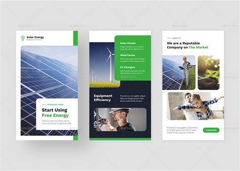 Solar Energy Instagram Post And Story Template Web Elements Graphicriver