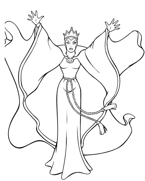 Unlock Your Creativity With Evil Queen Coloring Pages Coloring Pages