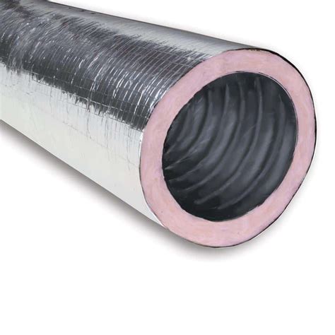Master Flow X 25 Insulated Flexible Duct R6 Silver Jacket F6ifd6x300
