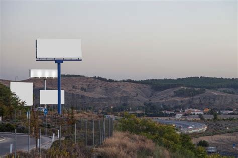 Many Advertising Billboards On Highway Photo Free Download