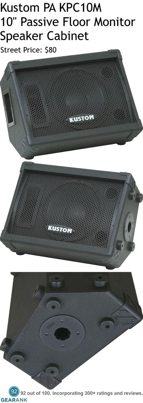 Kustom Pa Kpc10m 10 Passive Floor Monitor Speaker Cabinet Features