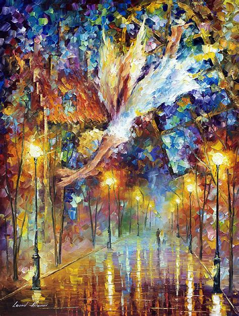 The Flight Of Happiness — Palette Knife Oil Painting On Canvas By