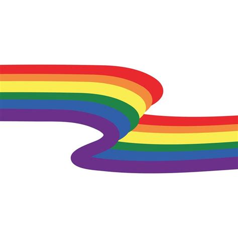 vector illustration of the lgbt community multicolored rainbow ribbon developing banner lgbtq