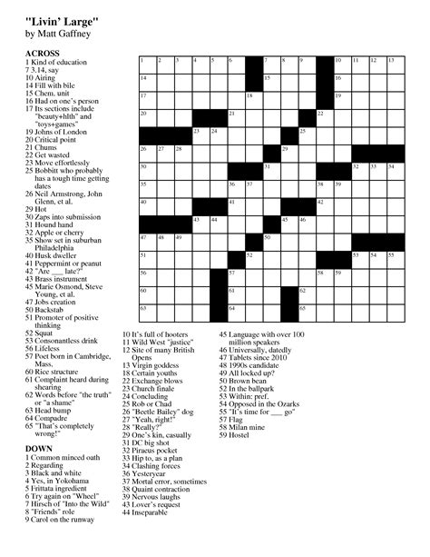 On this page you will find the solution to letters on a crucifix crossword clue. August | 2013 | Matt Gaffney's Weekly Crossword Contest