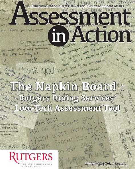 Assessment In Action Issue 2 By Rutgers University Issuu