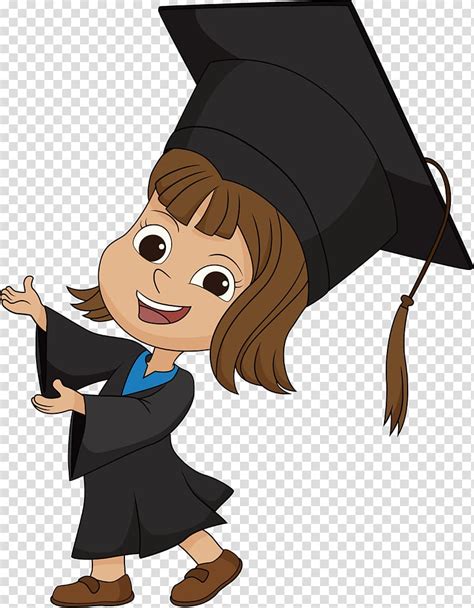 Black mortarboard, graduate diploma graduation ceremony bachelors degree, bachelor of cap diploma, caps, academic certificate png. Woman in academic dress illustration, Student Graduation ...