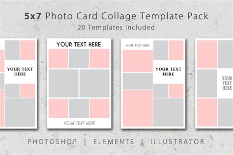 5x7 Photo Collage Template