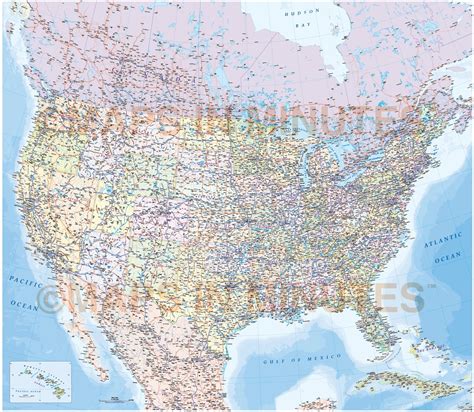 Usa North America Road Rail Map Illustrator Ai Cs Vector Format