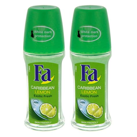 Fa Roll On Caribbean Lemon 2 X 50ml Online At Best Price Roll Ons