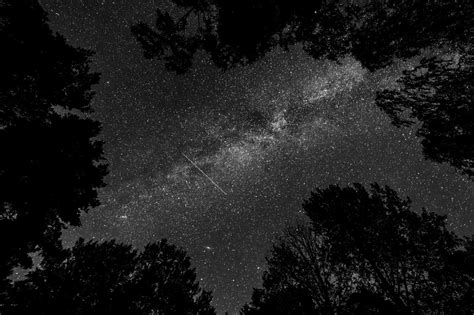 Fondos De Pantalla Monocromo Noche Naturaleza Cielo Estrellas