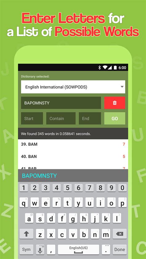 Word Checker For Scrabble Words With Friends Apk Para Android Download