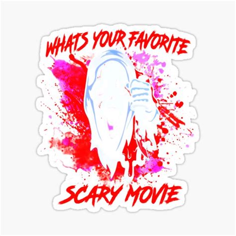 Ghostface Scream Halloween Whats Your Favorite Scary Movie Sticker For Sale By Mosessecurity
