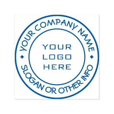 Create Your Own Custom Business Logo Self Inking S Self Inking Stamp
