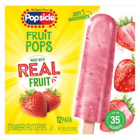 Popsicle® Strawberry Fruit Pops 12 Ct 18 Oz Ralphs