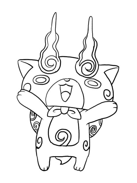 Dibujos De Komasan Yo Kai Watch Para Colorear Para Colorear Pintar E Imprimir Dibujos Online Com