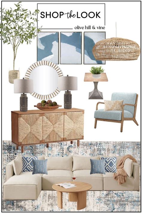 Blue And Beige Living Room Olive Hill Vine Blue Living Room Decor Blue And Cream Living