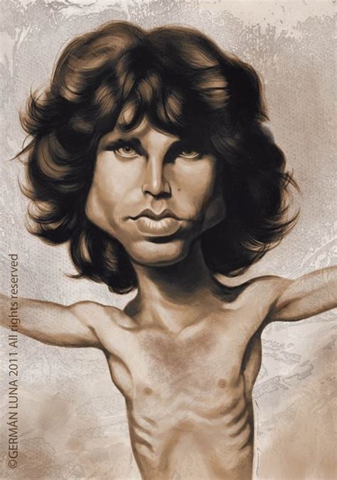 Jim Morrison Celebrity Caricatures Caricature Funny Caricatures